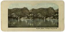 c1900's Colorized Stereoview Near Naples. Positano From The Sea picture