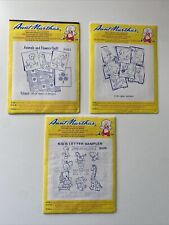 Lot of 3 Aunt Martha's Hot Iron Transfers, Animals, Baby Animals UNUSED picture