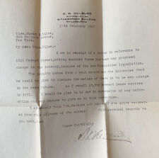 1919 NEW YORK TYPED LETTER ASKING ABOUT THE PROHIBITION LEGISLATION AND TENANCY picture