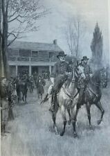 1898 Closing Scenes of the Civil War Appomattox Court House Grant illustrated picture