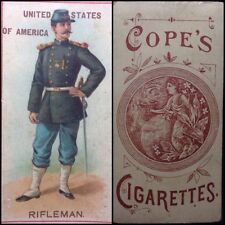 1898 Rifleman Soldier Antique Playing Cards Single Old Uniform U.S. Military picture