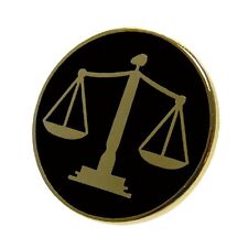 Scales of Justice Lapel Pin Judge Courts Law Paralegal Lawyer Attorney picture