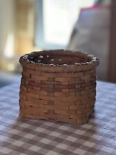 Vintage handmade woven basket picture