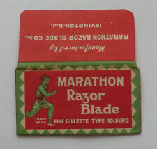 Vintage Razor Blade MARATHON For Gillette Razors Old 3-Hole Type - RARE picture
