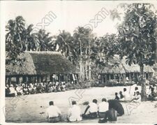 1929 South Sea Islands Conference Between Samoa People & New Zealand Press Photo picture