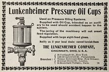 1905 AD.(N17)~LUNKENHEIMER CO. CINCINNATI, OHIO. LUNKENHEIMER PRESSURE OIL CUPS picture