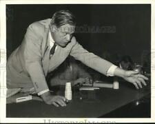1940 Press Photo Martin Dies with a cigar at a meeting - piw19655 picture