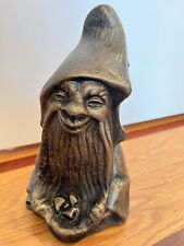 VTG Henri Studio 1994 Cast Stone Gnome Leprechaun  #2780 Statuary Door Stopper picture