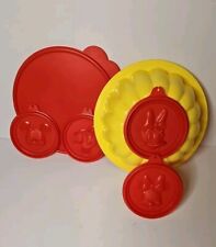Tupperware Vintage Disney Jello Mold With 4 Designs EUC picture