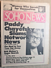 SOHO WEEKLY NEWS November 11 1976 PADDY CHAYEFSKY Michael Snow picture