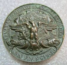 EXRREMELY RARE 1915 PANAMA PACIFIC AWARDED MEDAL WITH NAMED RECIPIENT picture