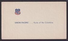 c 1930-1940's Union Pacific Route of the Columbine Advertising Blotter picture