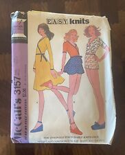 Vintage 1970s McCall's Easy Knits Misses and Junior Petite Top, Skirt and Shorts picture