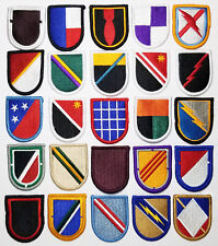 Lot of 25 Army Unit Insignia Multicolor Beret Flash Patches picture