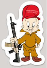 2 pack Elmer Fudd Gun Rights Trump Bumper Window Locker Sticker Decal AR picture