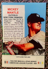 1954 Red Man Tobacco Mickey Mantle Postcard picture