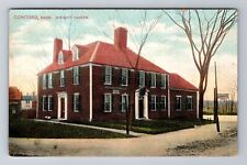 Concord MA-Massachusetts, Wright Tavern, Antique, Vintage Souvenir Postcard picture