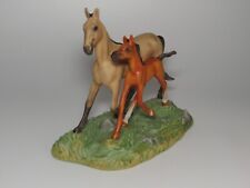 Akhal-Teke 1996 Franklin Mint Pride Of The Spring Mother And Foal - MIB picture