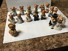 Lot of 13 Vintage Homco Home Interiors Bears 3 with damage Pre-Owned picture