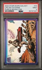 #/25 2022 Topps Chrome Star Wars Galaxy Life on Tatooine Purple Refractor PSA 9 picture