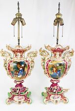 Antique Pair of Exceptional French c.1850 JACOB PETIT Porcelain Vases Table Lamp picture