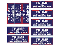 Donald Trump 2024 Stickers 10pcsTake America Back Sticker President Bumper Home picture