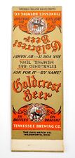Vintage 1930's Goldcrest Beer Advertising Matchbook Breweriana Memphis,Tenn #35 picture