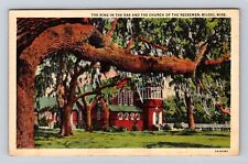 Biloxi MS-Mississippi, The Ring In The Oak, Church Of Redeemer Vintage Postcard picture
