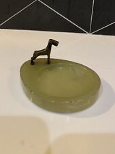 VINTAGE BRONZE SCOTTY DOG ON ONYX BASE - 1920s-1930s ART DECO PERIOD picture