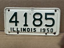 1950 Illinois Motorcycle License Plate Harley Indian  picture