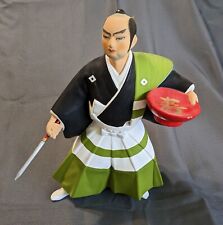 Hakata warrior with spear and sake bowl, legend of the samurai Kuroda Bushi picture
