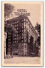 Boston Massachusetts MA Postcard Hotel Touraine Exterior Roadside c1920s Vintage picture