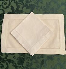 Vintage Set Of 6 Cutwork Placemats With 6 Matching Napkins picture