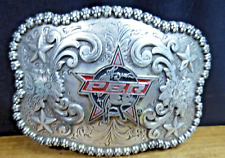 PBR Belt Buckle Professional Bull Riders Inc Cowboy Floral Filigree Design picture