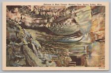 Linen~Entrance to Main Cavern Mystery Cave Spring Valley MN~Vintage Postcard picture