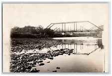 1910 Bridge Presho New York NY, DPO Horse Wagon RPPC Photo Antique Postcard picture