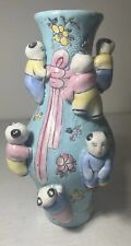 Chinese Traditional 7 Boys Fertility Vase, Ceramic hand painted picture