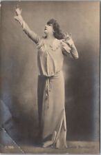 Vintage 1900s Actress SARAH BERNHARDT Postcard Real Photo / RPPC 