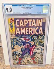 Captain America #107 - CGC 9.0 1968 - 1st app Doctor Dr Faustus, Johann Fennhoff picture