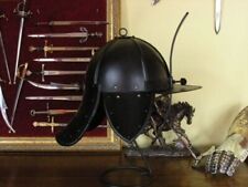 18GA Steel Medieval Hussars Helmet Knight Helmet Reenactment Halloween picture