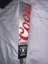 Coors Light Special Edition Las Vegas Raiders Tap Handle 12” Silver And Black picture
