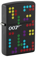 Zippo Lighter: James Bond, Dr. No Dots - Black Matte 81518 picture