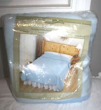 VINTAGE NEW HOME ESSENTIAL QUEEN & KING SIZE BLUE BLANKET NYLON BINDING WASHABLE picture