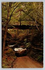 Tight Squeeze Through Red Bird Gorge Ducks Wisconsin Dells Vintage Posted 1975 picture