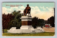 Bridgeport CT-Connecticut, Barnum Monument Seaside Park, Vintage Postcard picture