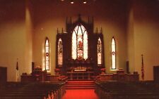 Postcard NY Ogdensburg First Presbyterian Church Interior Vintage PC J5125 picture