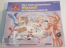 1998 Road Runner Wile E. Coyote Wipeout Activity Game Kit NIB  picture