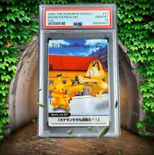POP 5 2005 PSA 10 - Pikachu & Meowth 21 Gold Foil Stamp The Pokemon Weekly Card picture