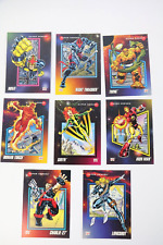 Vintage Lot of 8 Marvel Universe Series 3 Impel 1992 Superhero Trading Cards picture