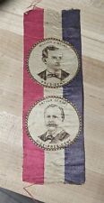 1896 William Jennings Bryan Arthur Sewall Jugate Presidential Campaign Ribbon picture